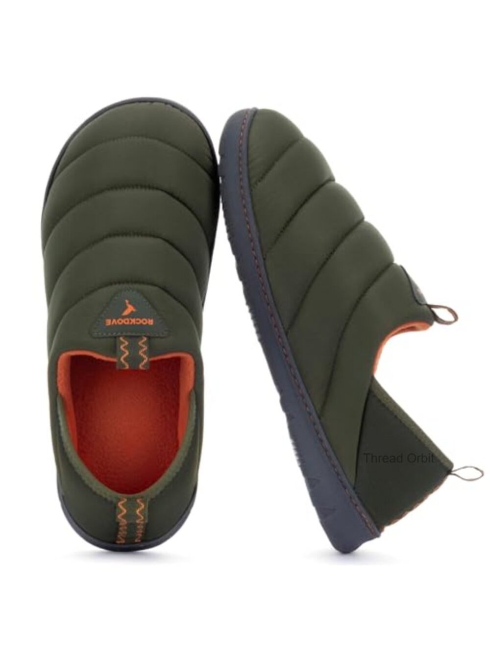 RockDove Pufflite Quilted Loafer Slippers for Men
